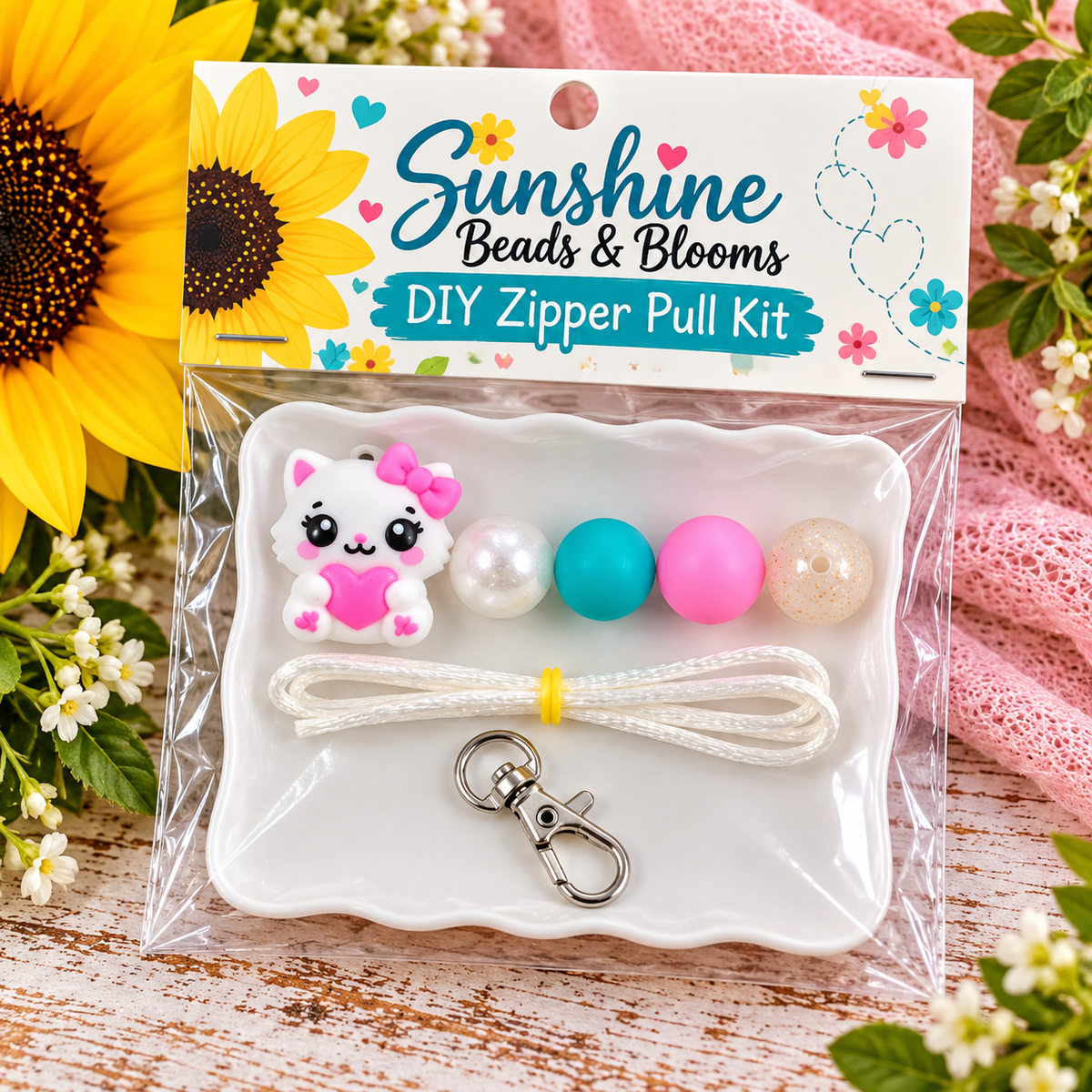 Operation Meow Mini Mission DIY Zipper Pull Kit