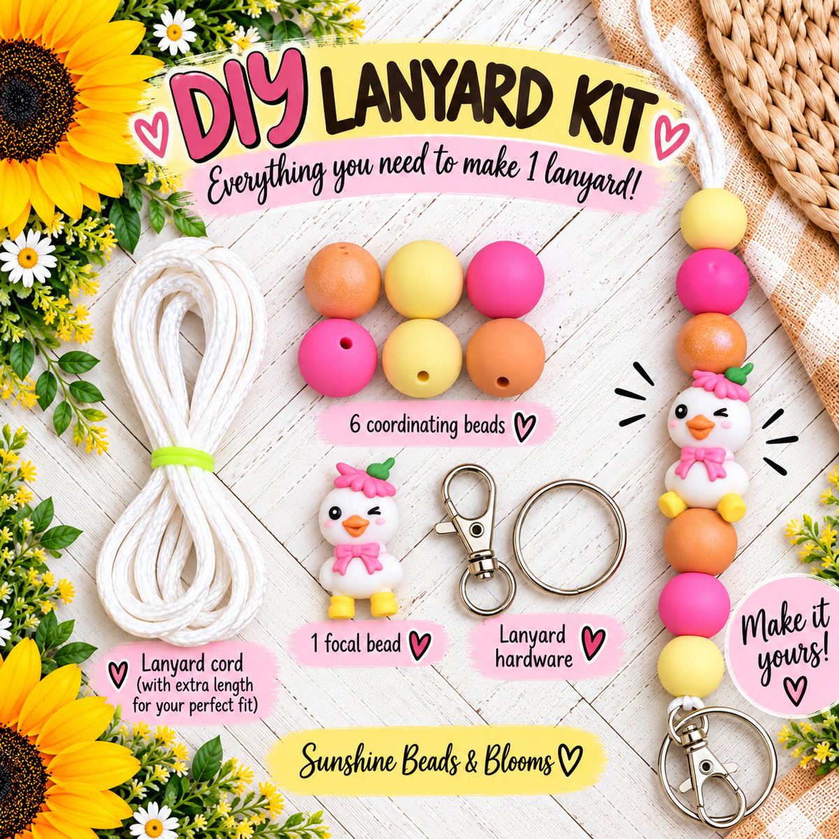 Little Miss Sunshine DIY Lanyard Kit