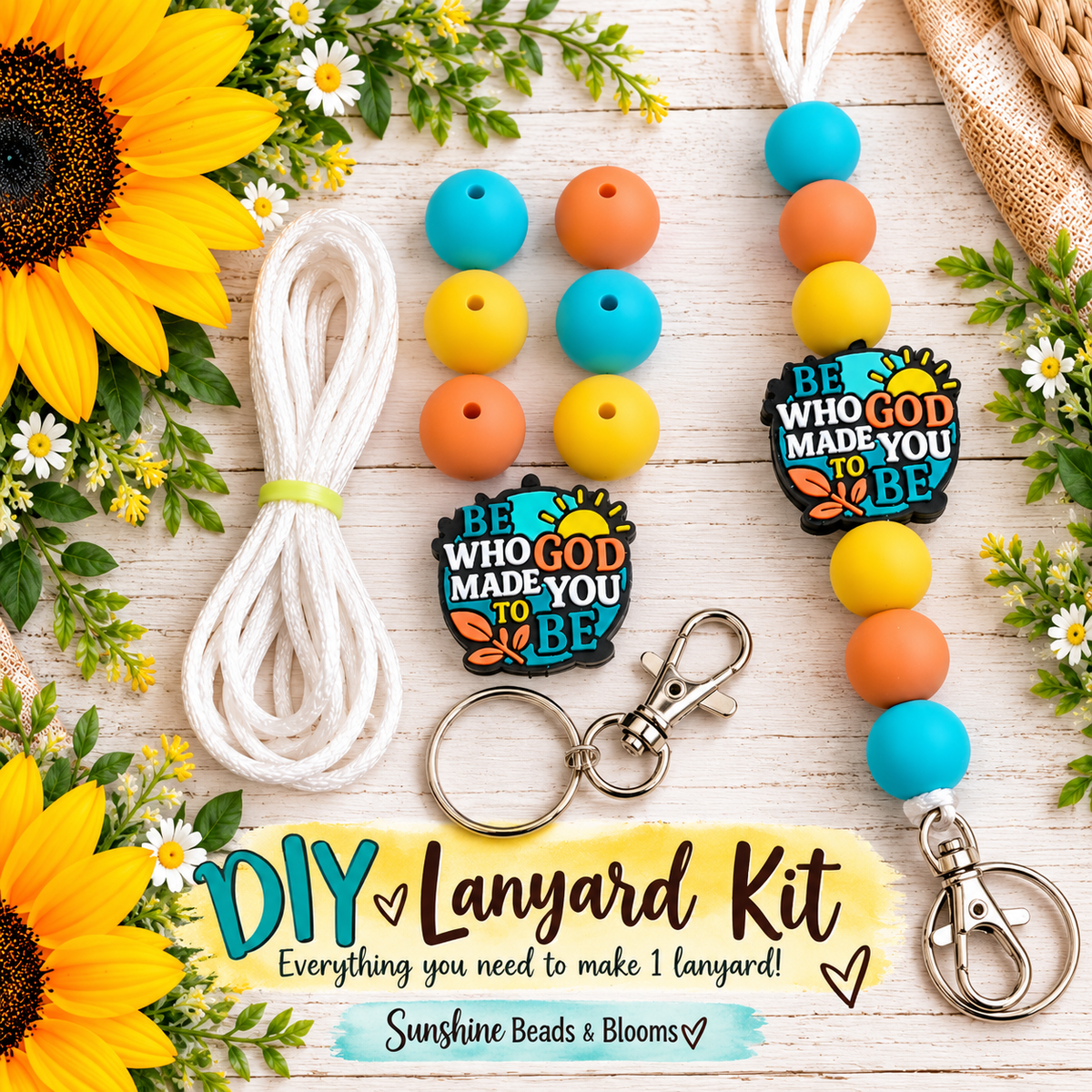 Be Who God Made You To Be DIY Lanyard Kit